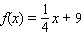 For the function   find the value of x for which  