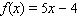 Let   and   . Find the function   .