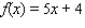 Let   and   . Find the function   .