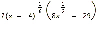 <strong>Factor from </strong> A) B) C) D) E)