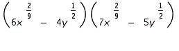 <strong>Multiply. (Assume the variables represent nonnegative real numbers.) </strong> A) B) C) D) E)