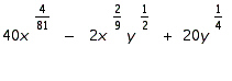 <strong>Multiply. (Assume the variables represent nonnegative real numbers.) </strong> A) B) C) D) E)