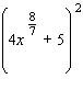 <strong>Factor the expression as if it were a trinomial. </strong> A) B) C) D) E) none of these