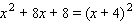 <strong>Fill in the blanks so that the left side is a perfect square trinomial; that is, complete the square. _____ _____ </strong> A) B) C) D) E)