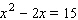 Solve the following quadratic equation by completing the square.