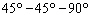 If the length of the shorter sides of a triangle is x , find the length of the hypotenuse, in terms of x .