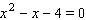 Solve the following quadratic equation by completing the square. x = __________