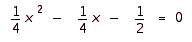Solve the equation. Use factoring or the quadratic formula, whichever is appropriate. (Try factoring first. If you have any difficulty factoring, then go right to the quadratic formula.)