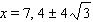 <strong>Solve the equation. </strong> A) B) C) D) E)