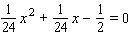 Solve the equation. Use factoring or the quadratic formula, whichever is appropriate. (Try factoring first. If you have any difficulty factoring, then go right to the quadratic formula.) x = __________