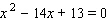Use the discriminant to find the number and kind of solutions for the following equation.