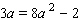 Use the discriminant to find the number and kind of solutions for the following equation.