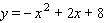 For the following equation, find the x -intercepts and the coordinates of the vertex, and choose the corresponding graph.