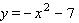 Find the vertex and any two convenient points to choose the graph of the following equation.