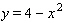 The graph of is shown below. Use the graph to find the solution set for the following inequality.