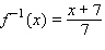 <strong>For the following one-to-one function, find the equation of the inverse. </strong> A) B) C) D) E)