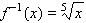 <strong>For the following one-to-one function, find the equation of the inverse. </strong> A) B) C) D) E)