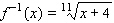 <strong>For the following one-to-one function, find the equation of the inverse. </strong> A) B) C) D) E)