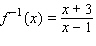 <strong>For the following one-to-one function, find the equation of the inverse. </strong> A) B) C) D) E)