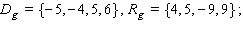<strong>Use the functions defined in Tables 1 and 2 to answer the following questions. Table 1 Table 2 x f ( x ) x g ( x ) - 9 5 - 5 4 4 - 5 - 4 5 5 - 4 5 - 9 9 6 6 9 What are the domain and range of f ? What are the domain and range of g ? How are the domain and range of f related to the domain and range of g ?</strong> A) ------------------------------------------------- B) ------------------------------------------------- C) ------------------------------------------------- D) -------------------------------------------------