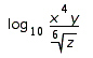 Use properties of logarithms to expand the expression as much as possible.