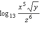 Use properties of logarithms to expand the expression as much as possible.