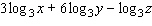 Write the expression as a single logarithm.  