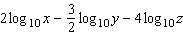 Write the expression as a single logarithm.  