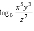 Use properties of logarithms to expand the expression as much as possible.