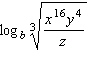 Use properties of logarithms to expand the expression as much as possible.