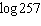 Find the following logarithm to four decimal places.  