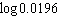 Find the following logarithm to four decimal places.  