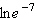 Simplify the following expression.  
