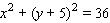 <strong>Choose the equation of the circle with the given center and radius. Center ; </strong> A) B) C) D) E)