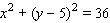 <strong>Choose the equation of the circle with the given center and radius. Center ; </strong> A) B) C) D) E)