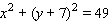 <strong>Choose the equation of the circle with the given center and radius. Center ; </strong> A) B) C) D) E)