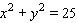 <strong>A parabola and a circle each contain the points (-5, 0), (0, 5), and (5, 0). Choose the graph that shows each curve on the same coordinate system.</strong> A) Circle: ; parabola: B) Circle: ; parabola: C) Circle: ; parabola: D) Circle: ; parabola: