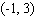 Find the distance between the following points. and