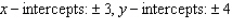 <strong>Find the x - and y -intercepts, if they exist. </strong> A) B) C) D) E)