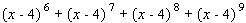 Write the sum with summation notation.  