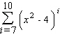 <strong>Write the sum with summation notation. </strong> A) B) C) D) E)