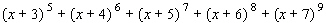Write the sum with summation notation.  