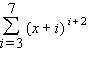<strong>Write the sum with summation notation. </strong> A) B) C) D) E)
