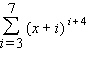 <strong>Write the sum with summation notation. </strong> A) B) C) D) E)