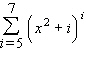 <strong>Write the sum with summation notation. </strong> A) B) C) D) E)