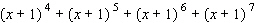 Write the following sum in summation notation. Do not calculate the sum.