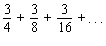 Find the sum of the following geometric series.  