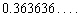 Find the fraction form for  