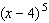 Use the binomial formula to expand the following.  