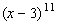 Find the fifth term in the expansion of   .